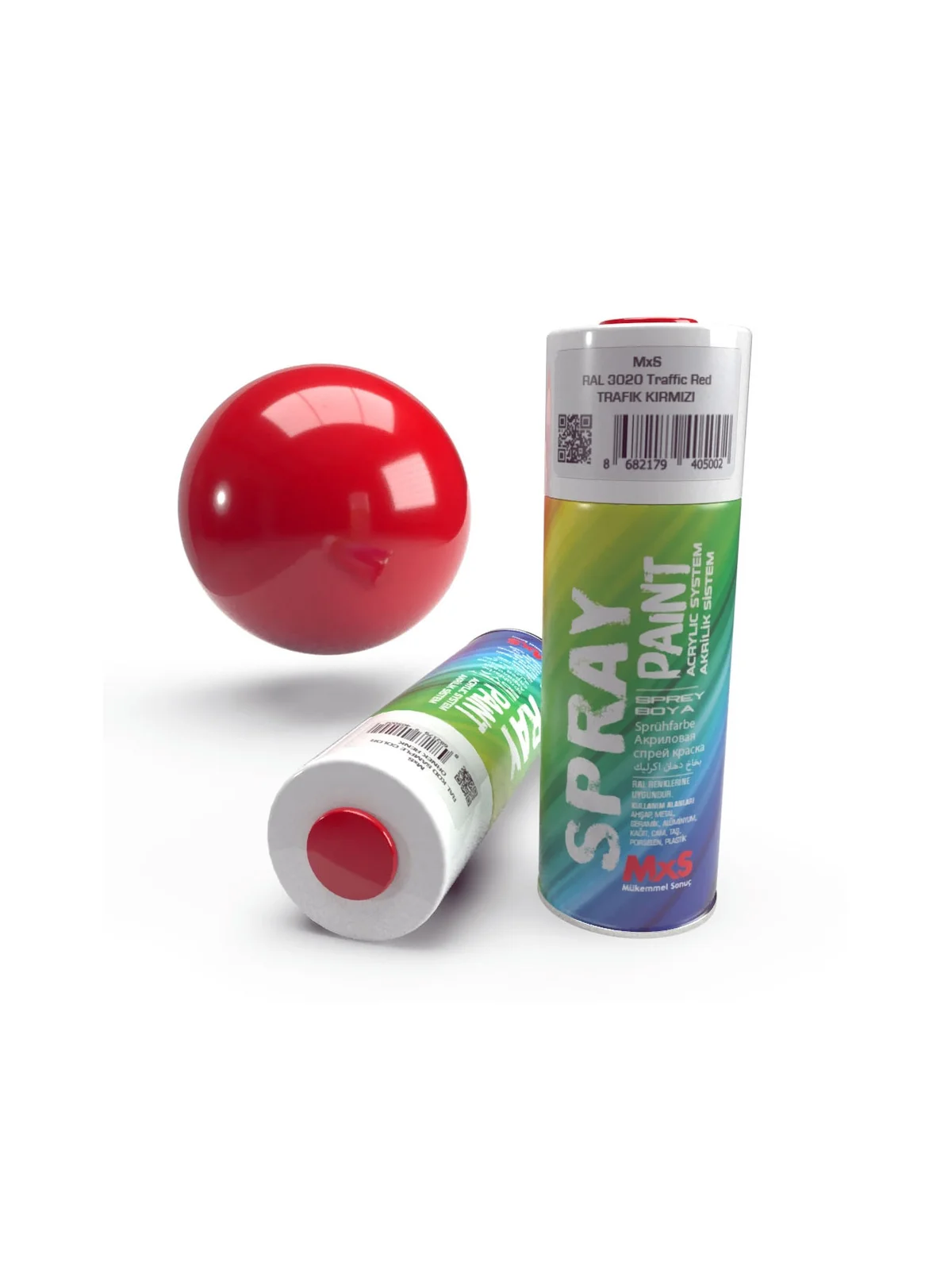 MXS 3020 Trafik Kırmızı Sprey Boya 400 ml