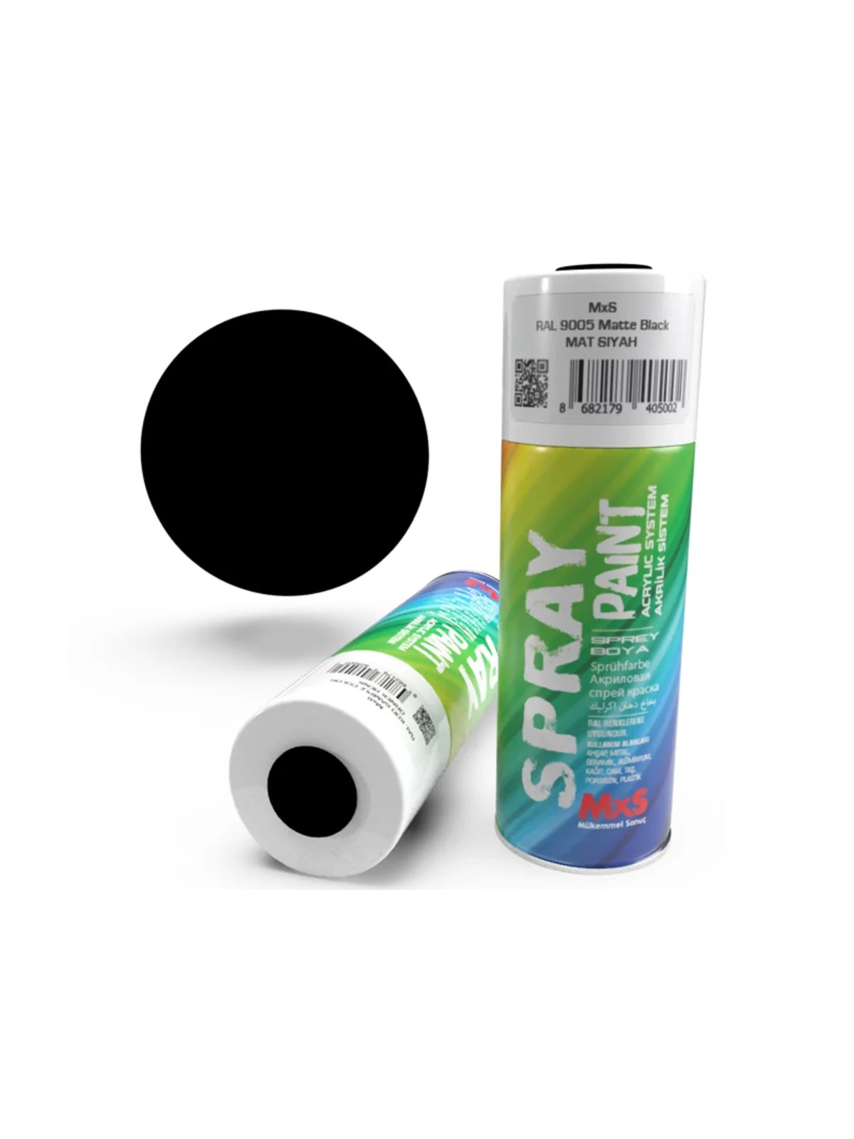 MXS Akrilik Sprey Boya RAL 9005 Mat Siyah