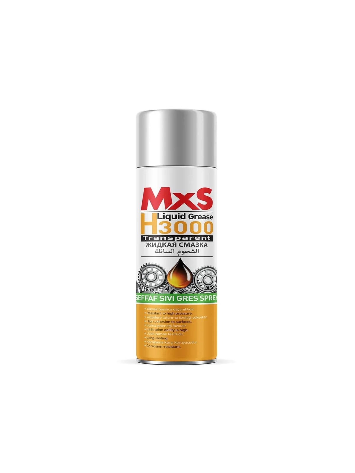 MXS H3000 Şeffaf Sıvı Gres Sprey 400 ml