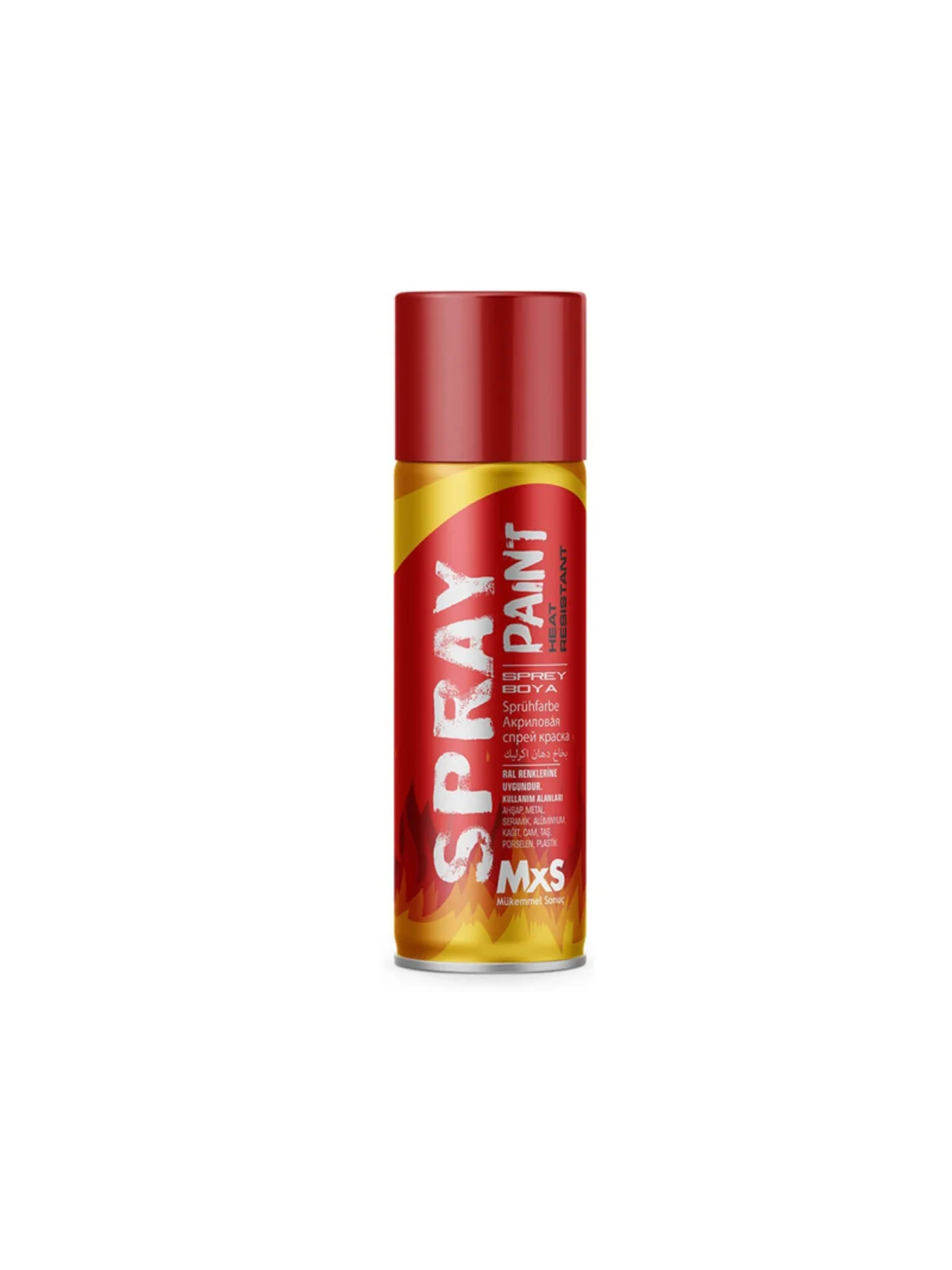 MXS Isıya Dayanıklı Sprey Boya Kırmızı Renk  400ml