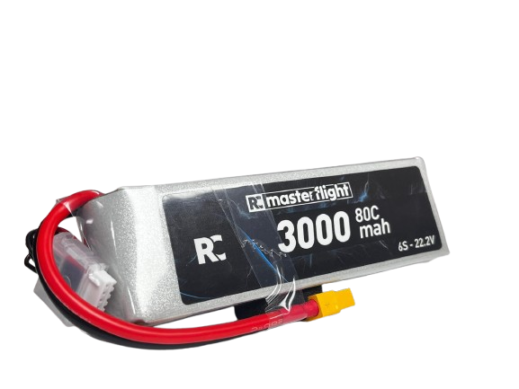 Masterflight 22.2V Li-po Pil - 3000mah 80C 6s Lityum Polymer Batarya
