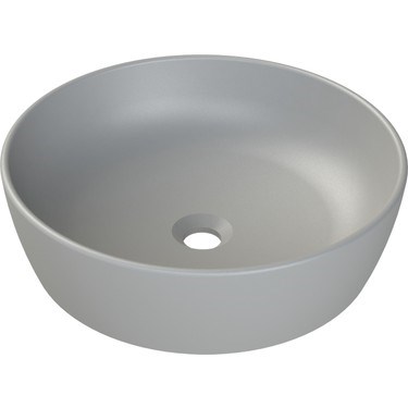 Mat Gri Renk Seçeneği ile 46 cm Lavabo