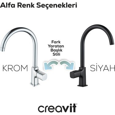 Mat Siyah Mutfak Eviye Bataryası ile Modern Tasarım