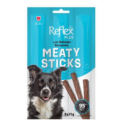 Meaty Sticks Somonlu Tahılsız Köpek Ödül Çubuğu 3x11 Gr