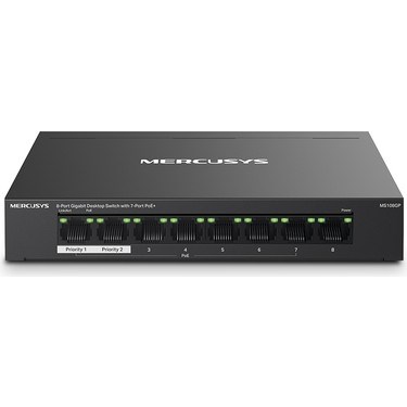 Mercusys MS108GP, 8-Port Gigabit Desktop Switch With 7-Port