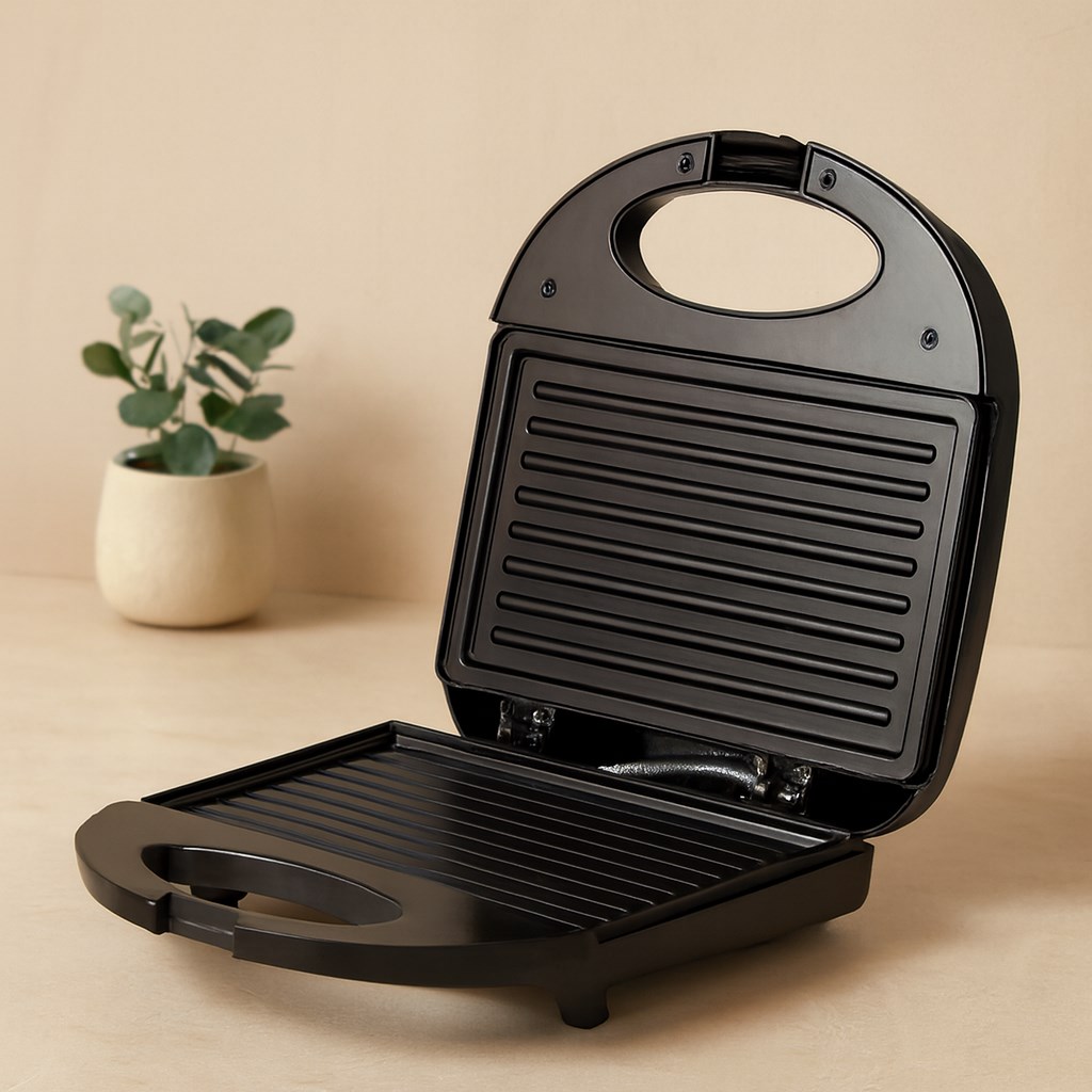 Mini Elektrikli Tost Makinesi (2 Dilim) 750W Yapışmaz