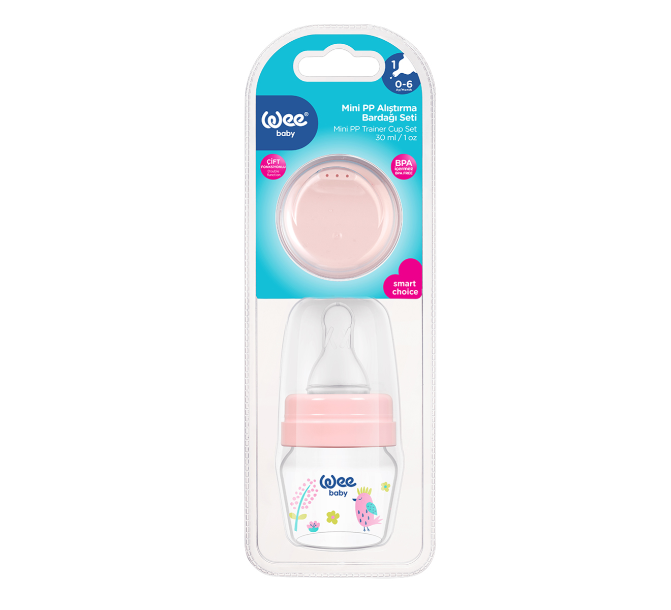 Mini PP Alıştırma Bardağı Seti 30 ml