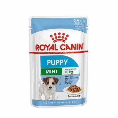Mini Puppy Pouch Yavru Köpek Konservesi 12 Adet 85 Gr