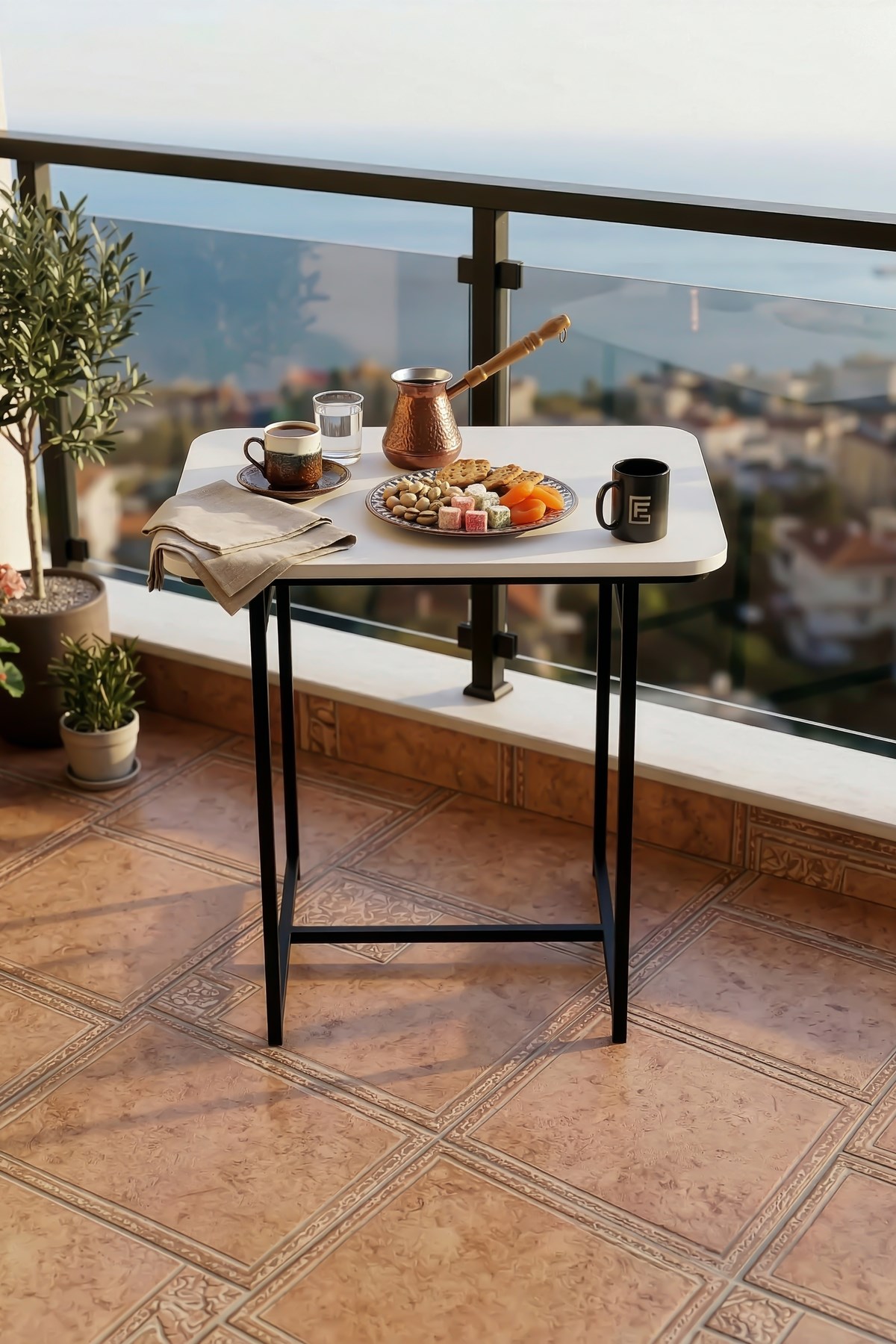 Minör Mutfak Masası Suntalam Beyaz 72x52