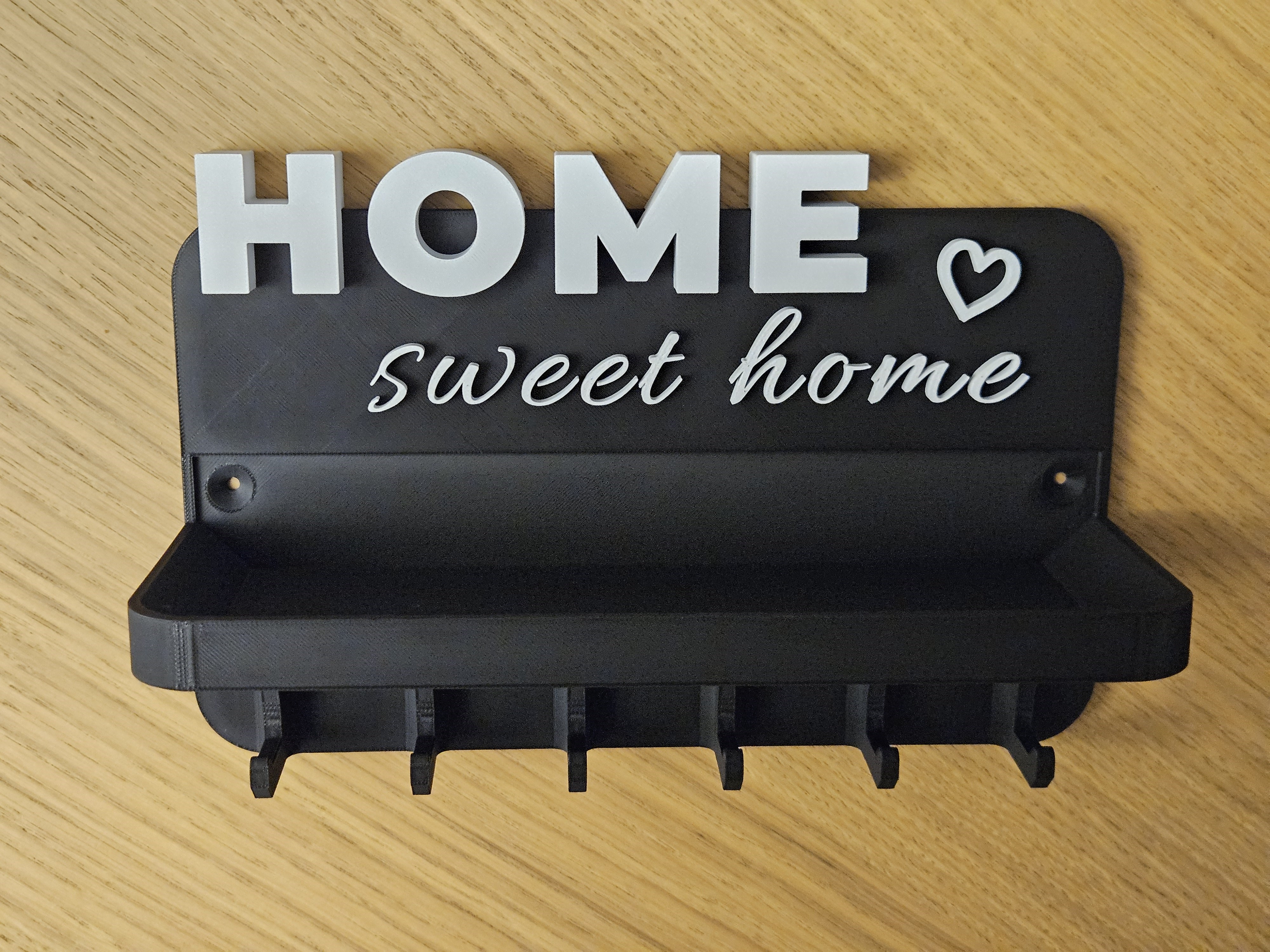 Modern Duvar Anahtarlığı Home Yazılı Anahtar Askısı Duvar Organizeri