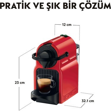 Nespresso İnissia C40 Red Kahve