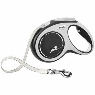 New Comfort Otomatik Şerit Köpek Gezdirme Tasması XS 3 Mt Siyah