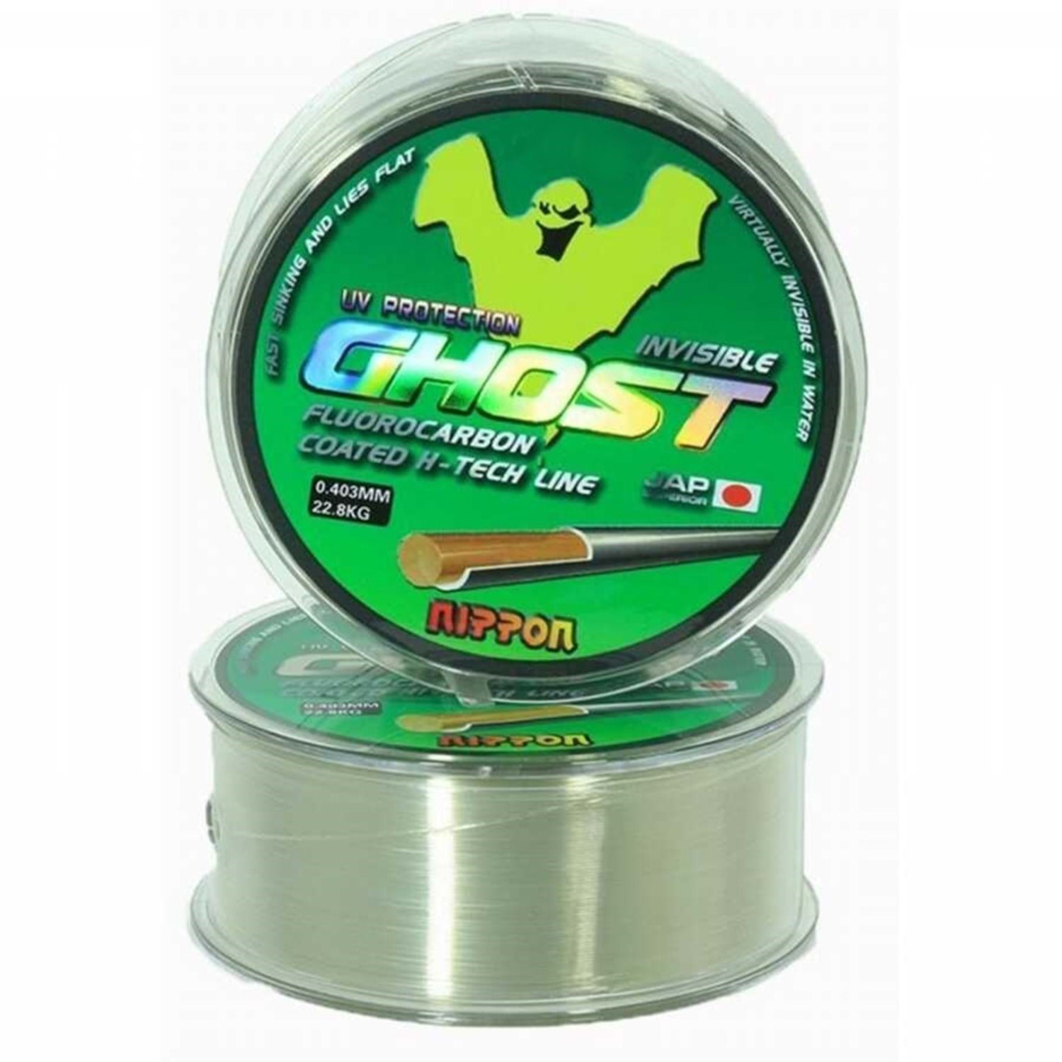 Nippon Ghost 180m Fluorocarbon Coated Olta Misinası - 0.37MM