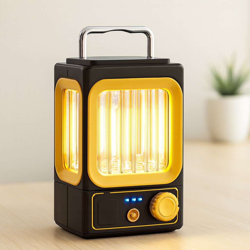 Nostalji Solar Lamba - USB Şarjlı 1500mAh