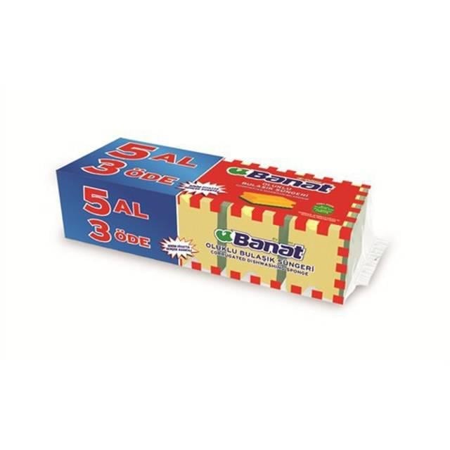 Oluklu Sünger 5li