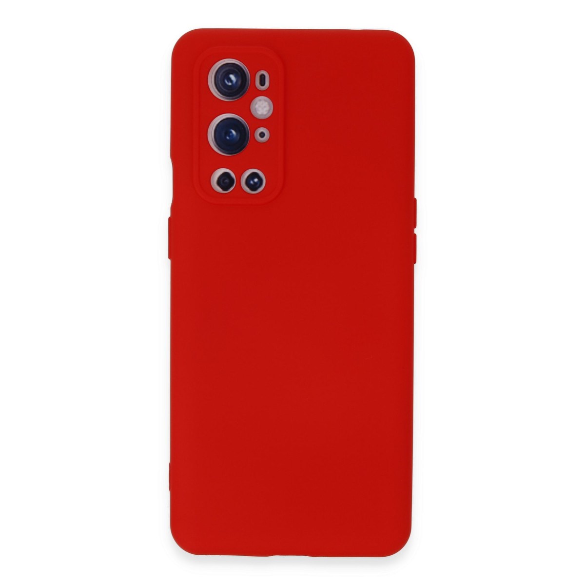 One Plus 9 Pro Kılıf Nano içi Kadife Silikon - Kırmızı