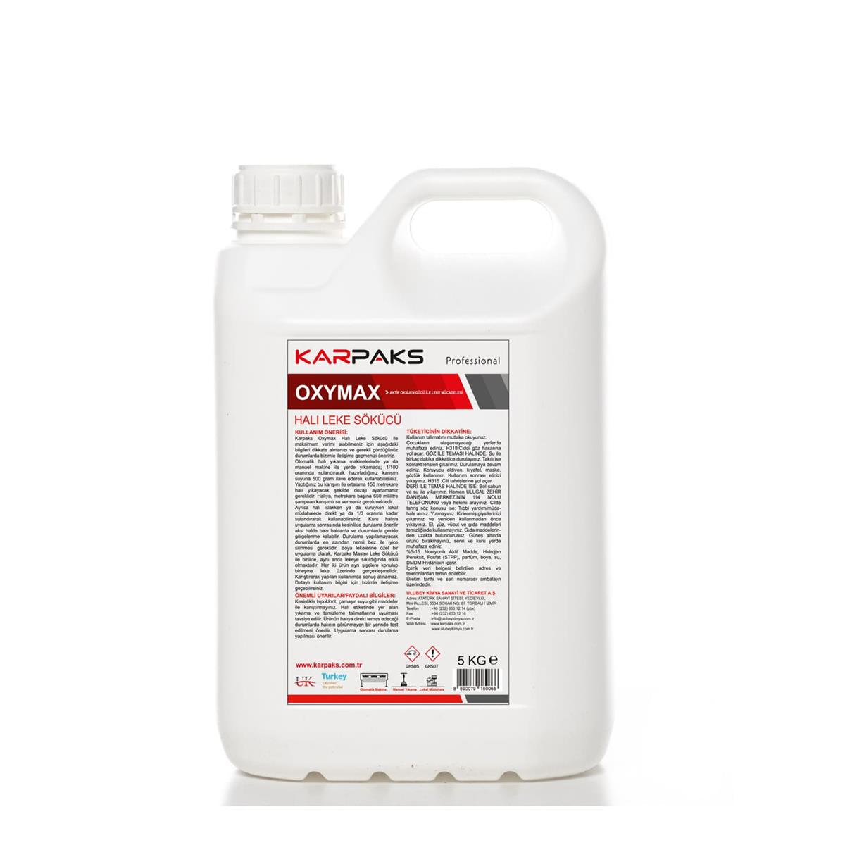 Oxymax Halı Leke Sökücü 5 Kg