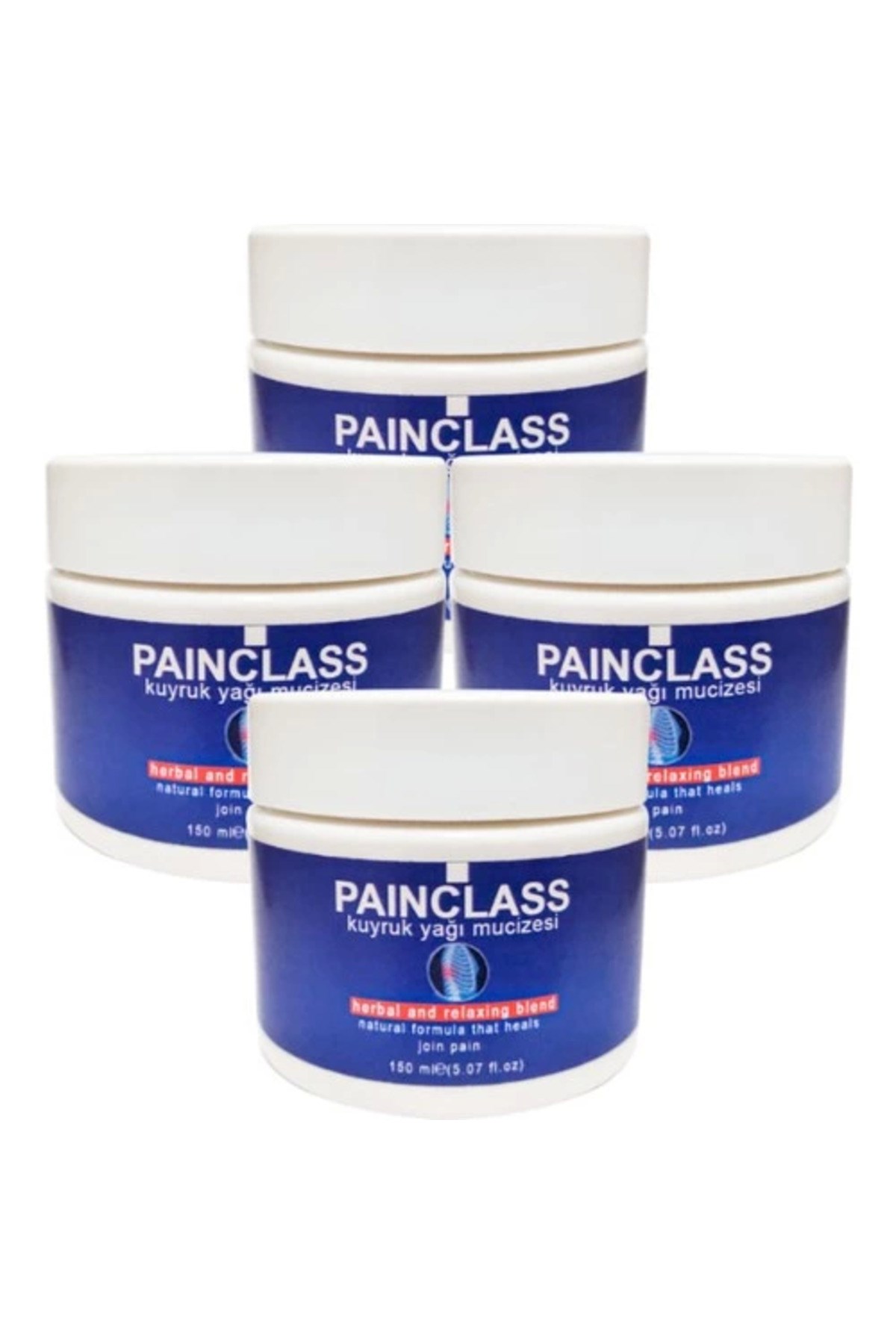 PAIN CLASS Büyük Boy Kuyruk Yağı Kremi 150 ml x 4 adet