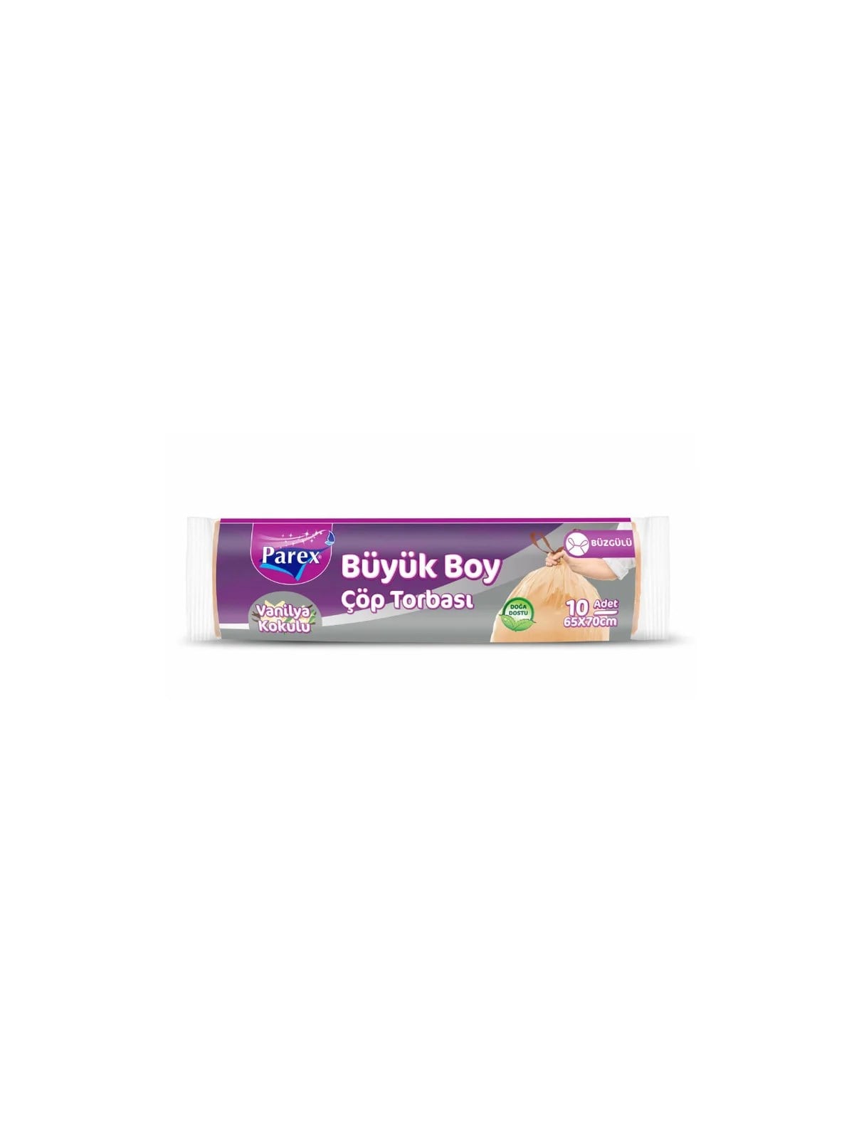 PAREX Eko Büzgülü Vanilya Kokulu Çöp Torbası Büyük Boy 65x70 cm