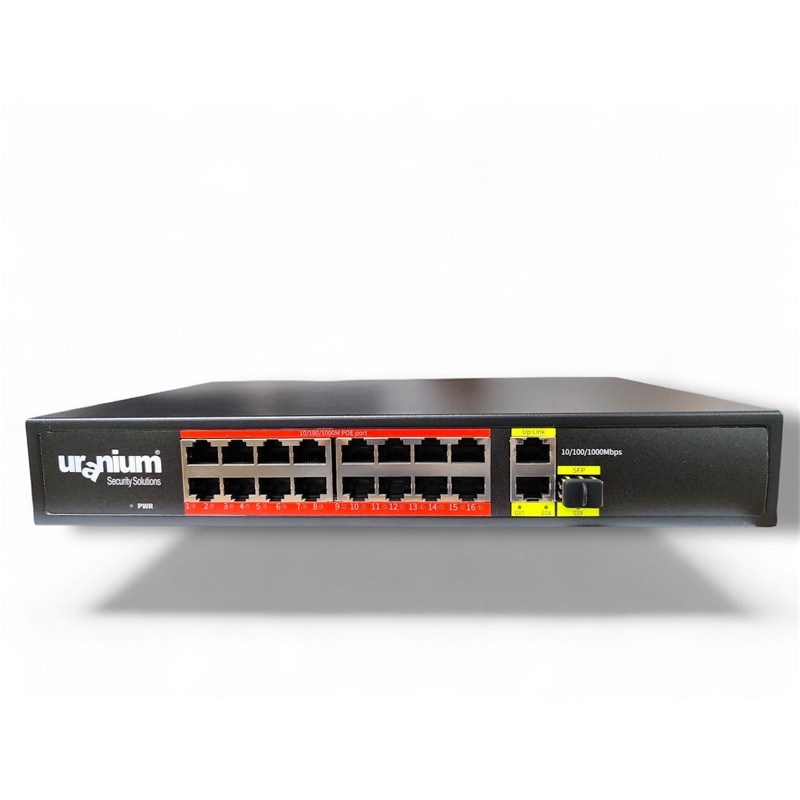 POE-G1621SFP-300W 16 PORT GIGABIT+2XGB RJ45+1XSFP UPLINK POE RACKMOUNT SWITCH (REALTEK CHIPSET)