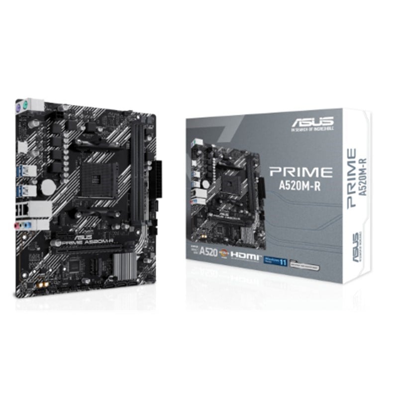 PRIME A520M-R DDR4 5100MHZ 1XHDMI 1XM.2 USB2.0 MATX AM4 ( AM4 5000/4000/3000 SERİLERİ İLE UYUMLU)