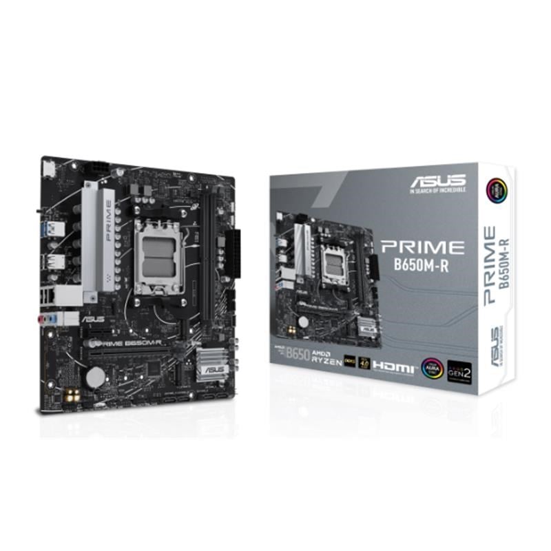 PRIME B650M-R DDR5 7200MHZ 1XHDMI 2XM.2 USB3.2 MATX AM5 ( AM5 9000/8000/7000 SERİLERİ İLE UYUMLU)