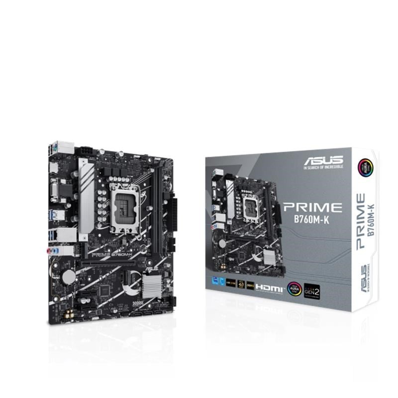 PRIME B760M-K DDR5 8000MHZ 1XVGA 1XHDMI 2XM.2 USB 3.2 MATX 1700P (12./ 13. VE 14. NESİL İŞLEMCİ UYUMLU)