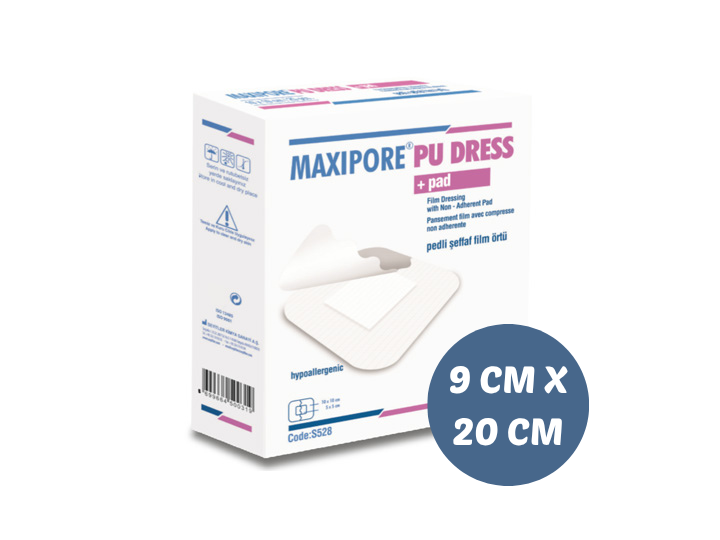 PU DRESS | Şeffaf Film Ped 9 CM X 20CM Steril