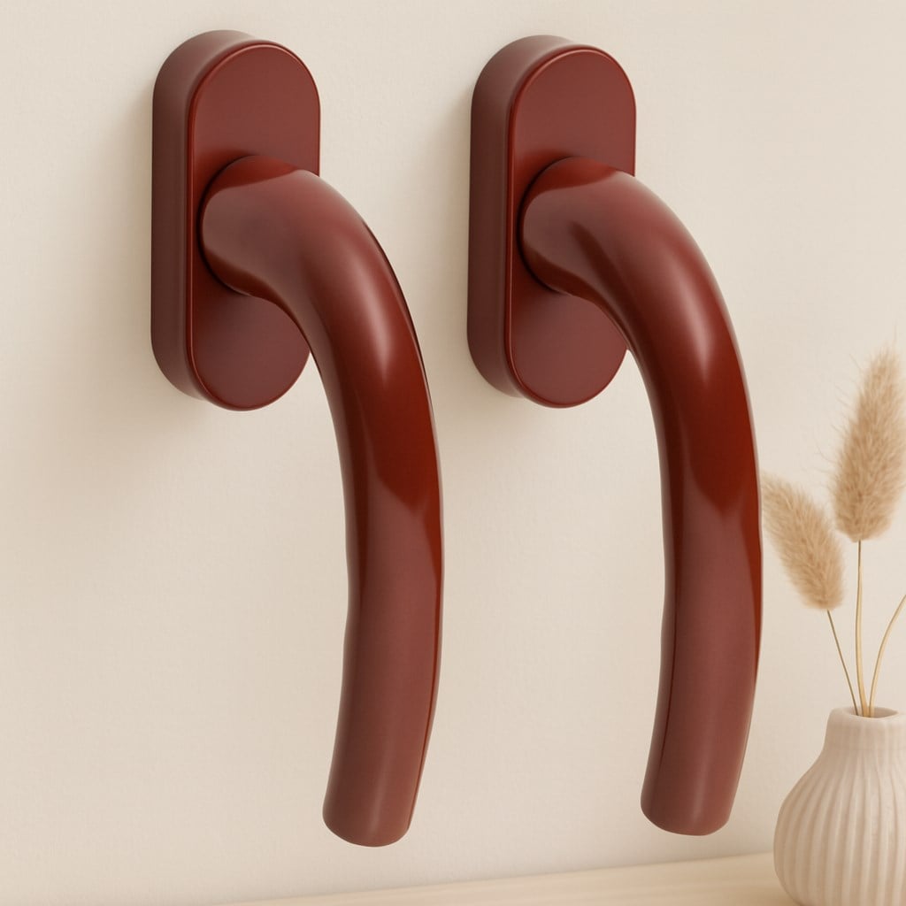 PVC Pencere Kolu 2li Kahverengi