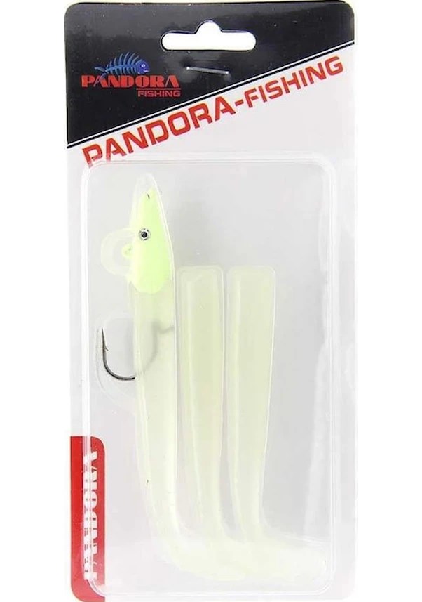 Pandora Sandel 100mm 14gr Silikon Sahte Balık Yem - GLOW