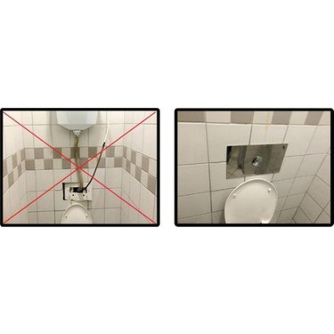 Parlak Krom Gömme Rezervuar Değişim Kiti