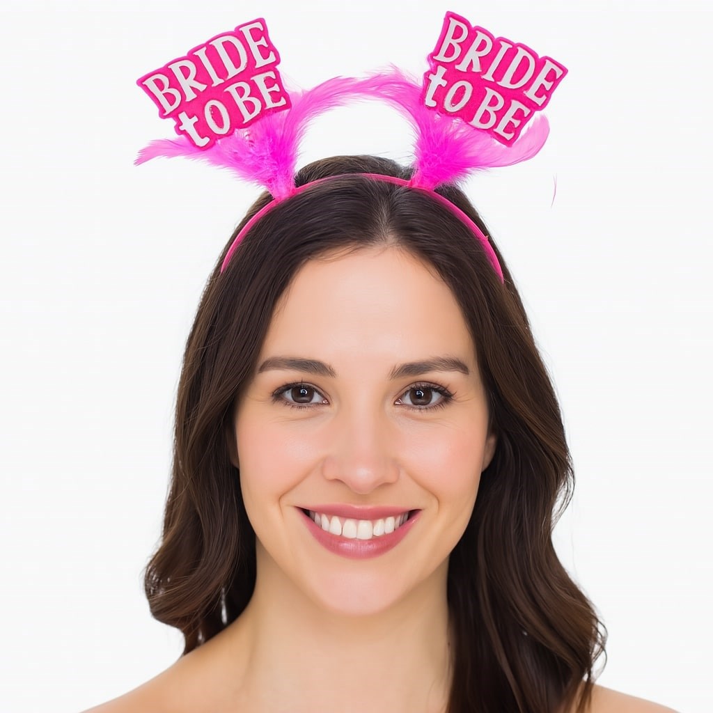 Pembe Renkli Bride to Be Parti Tacı – Bekarlığa Veda Gecesi İçin