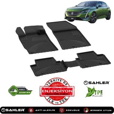 Peugeot 308 2022-2025 Uyumlu 4.5D Premium Havuzlu Paspas