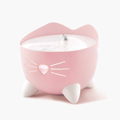 Pixi Fountain Led Seviye Göstergeli Otomatik Kedi Su Sebili 2 Lt Pembe