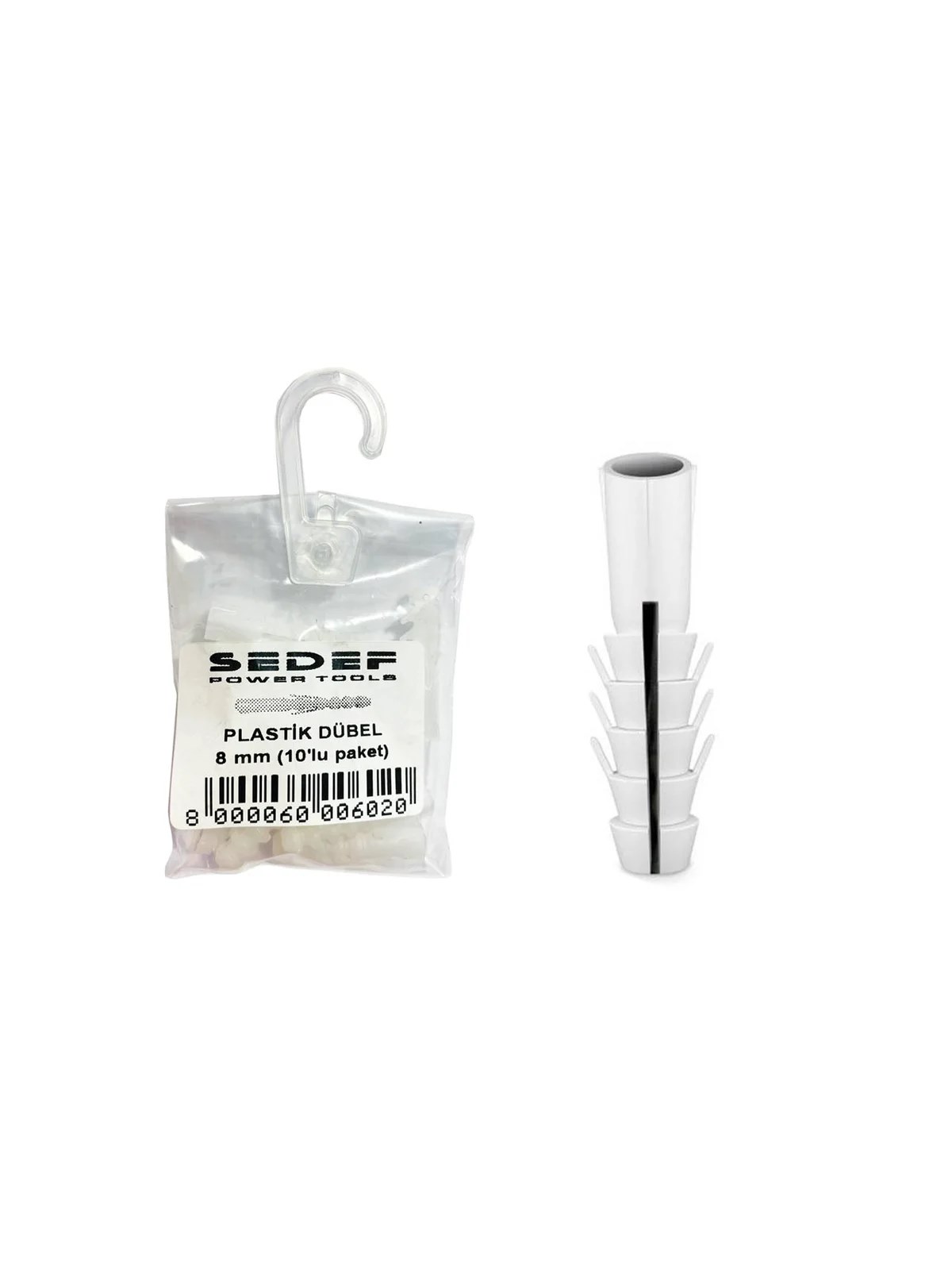Plastik Dübel 6mm 10lu Paket