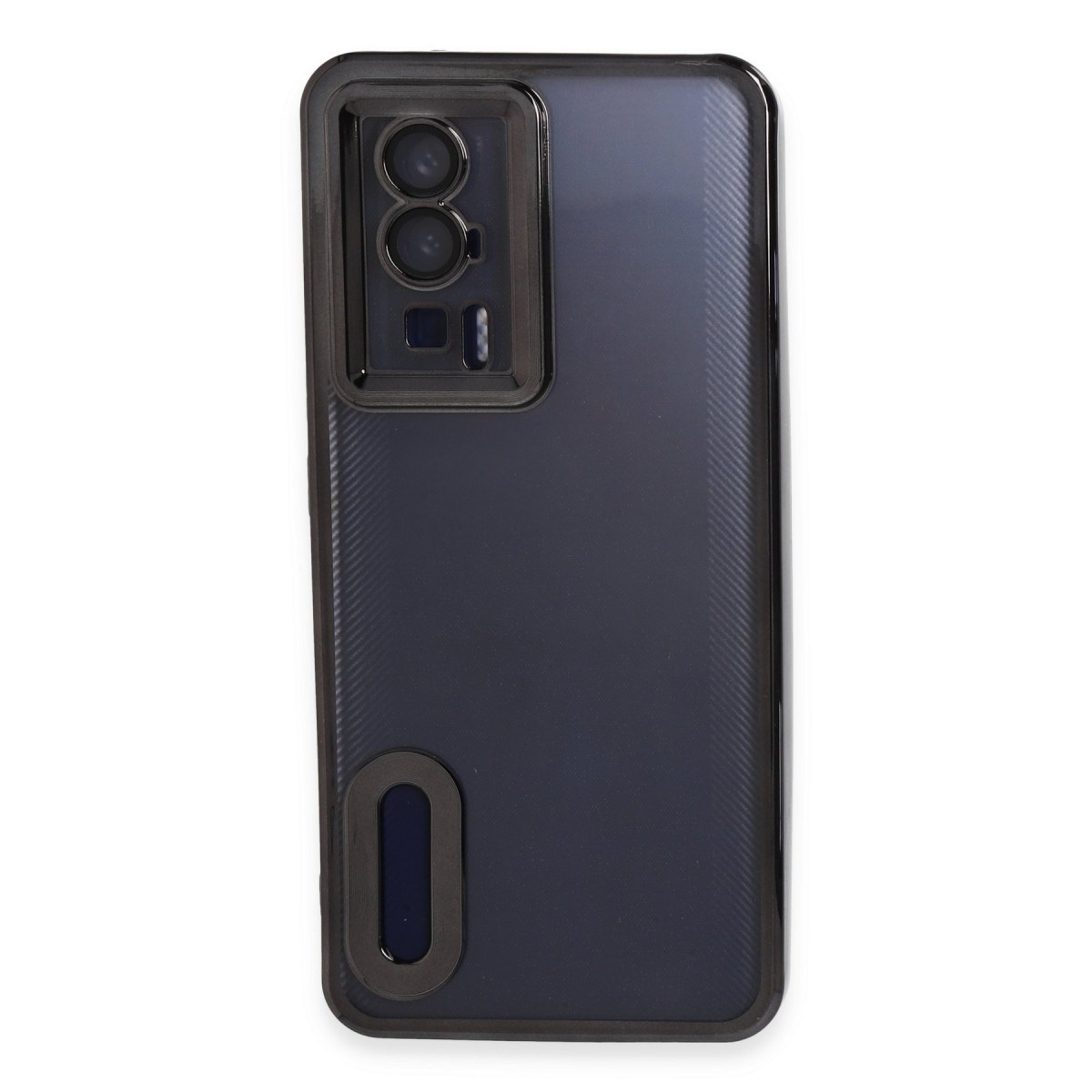 Poco F5 Pro Kılıf Slot Silikon - Siyah