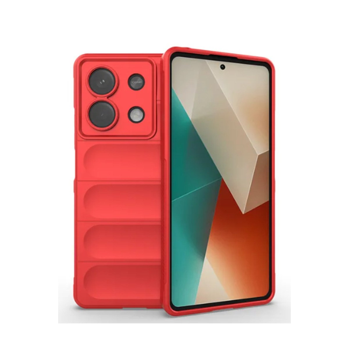 Poco X6 Kılıf Optimum Silikon - Kırmızı