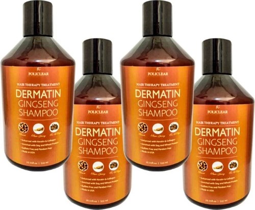 Policlear Dermatin Şampuan 500 ml x 4 Adet + Jel