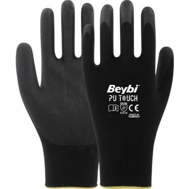 Poliüretan Polyester İş Eldiveni - 12'li Paket