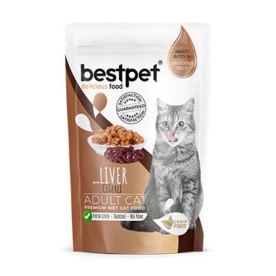 Pouch Ciğerli Jelly Tahılsız Yetişkin Kedi Konservesi 85 Gr