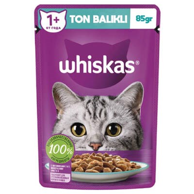 Pouch Jöle İçinde Ton Balıklı Yetişkin Kedi Konservesi 12 Adet 85 Gr