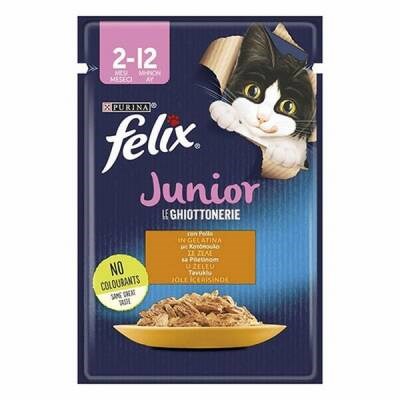 Pouch Junior Tavuklu Yavru Kedi Konservesi 85 Gr