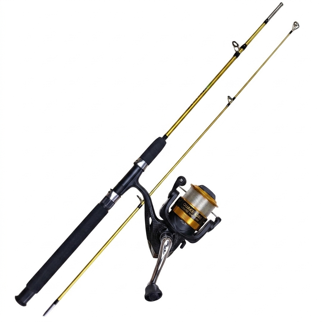 Powerex Crocodil Gold 180cm Quake 4000 Tekne Kayık Balık Olta Seti