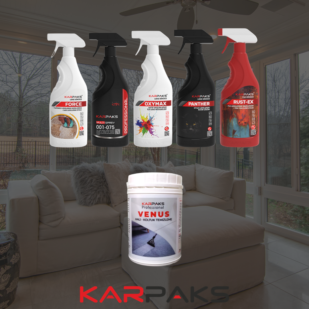 Profesyonel Koltuk Yıkama Paketi – Multi Sprey, Force, Rust‑Ex, Oxymax, Panther & Venüs