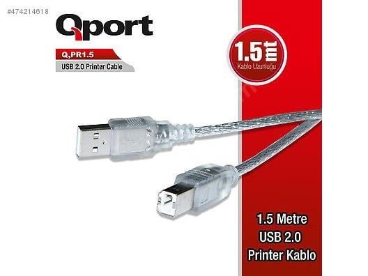 Q-PR1.5 USB 2.0 1.5M YAZICI KABLOSU