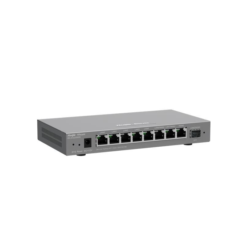 RUIJIE REYEE RG-EG209GS 8 PORT GIGABIT + 1 PORT 1GB SFP UPLINK 600MBPS CLOUD YÖNETİLEBİLİR ROUTER