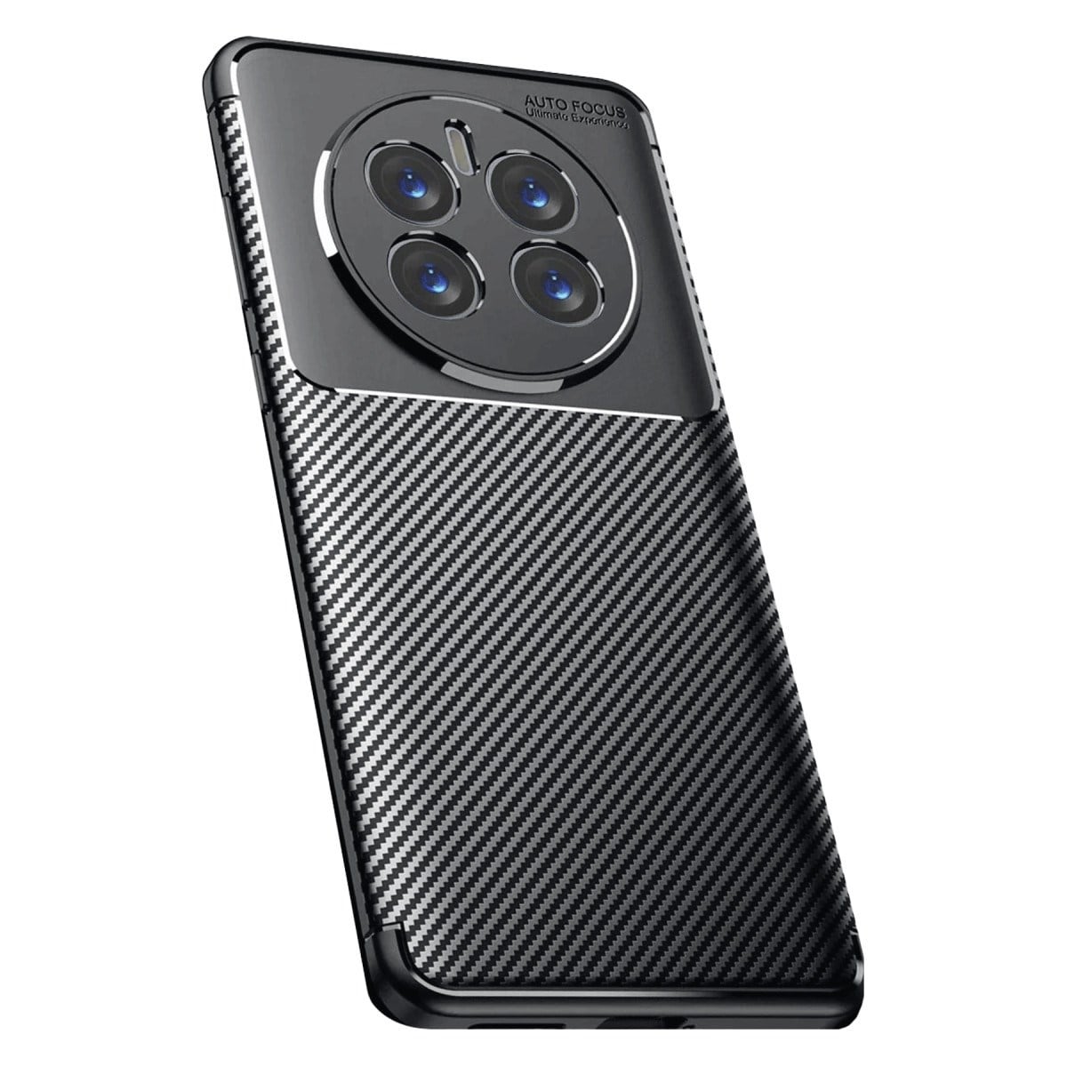 Realme 12 Pro Plus Kılıf Auto Focus Karbon Kapak - Siyah
