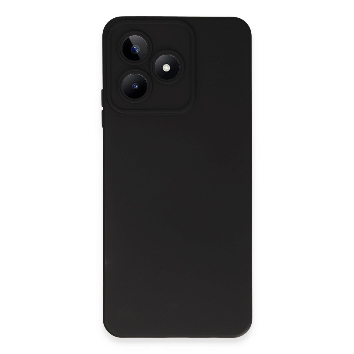 Realme C53 Kılıf Nano içi Kadife Silikon - Siyah