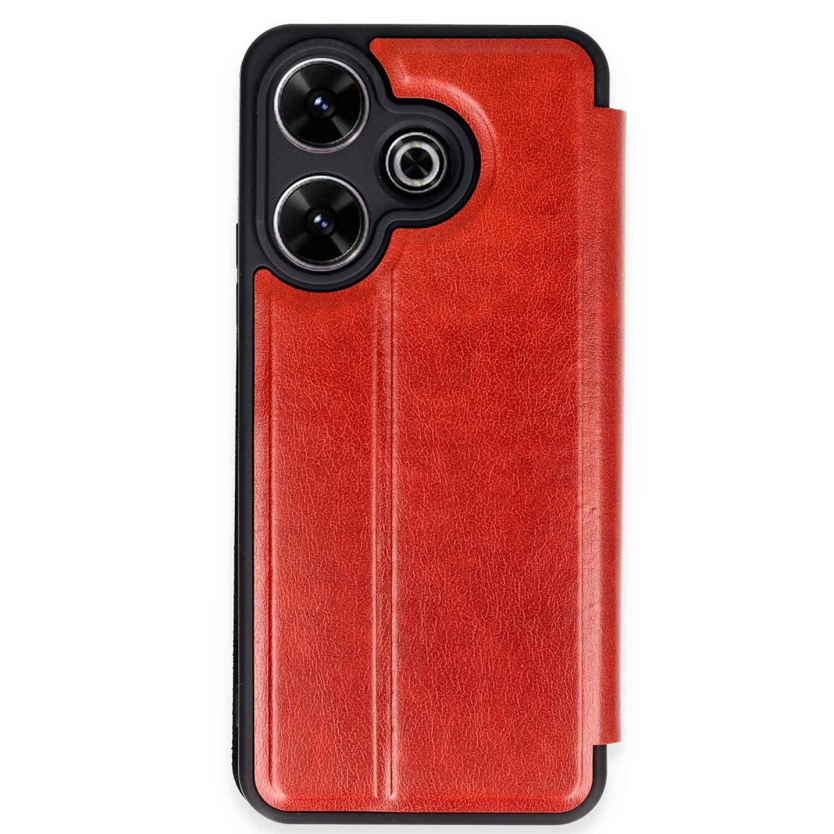 Redmi 13 4G Kılıf Flip Cover - Kırmızı