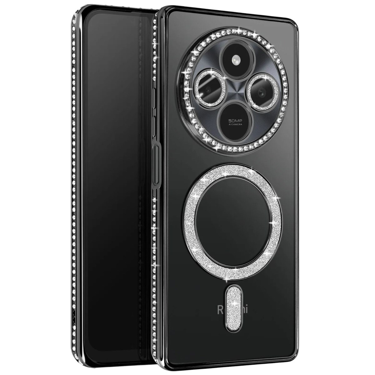Redmi 14C Joke Simli Magneticsafe Kılıf - Siyah